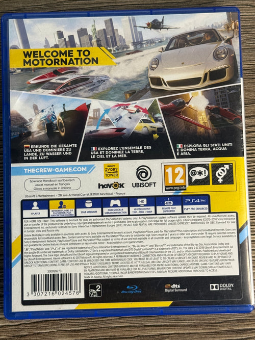 The crew 2 -Playstation 4 (PS4)